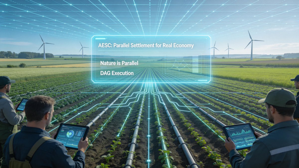 bluepinetech's tweet photo. 🌍 **AESC: The parallel settlement layer for the real economy**
“Nature is parallel. A blockchain serving nature must also be parallel.”
Say goodbye to serial bottlenecks. Embrace DAG parallel execution.
#AESC #ParallelBlockchain #RWA https://t.co/aJXuEtM6AY