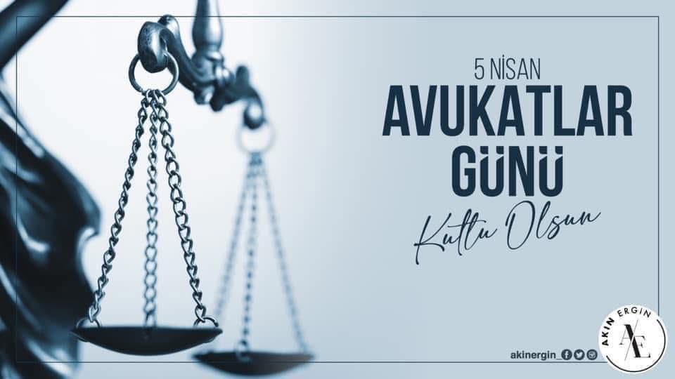 Adaletin temsilcisi avukatlarımızın 
5 Nisan #AvukatlarGünü'nü kutluyorum. ⚖