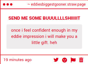 eddie's #1.5 gooner ✌😂 || fan acc tweet media