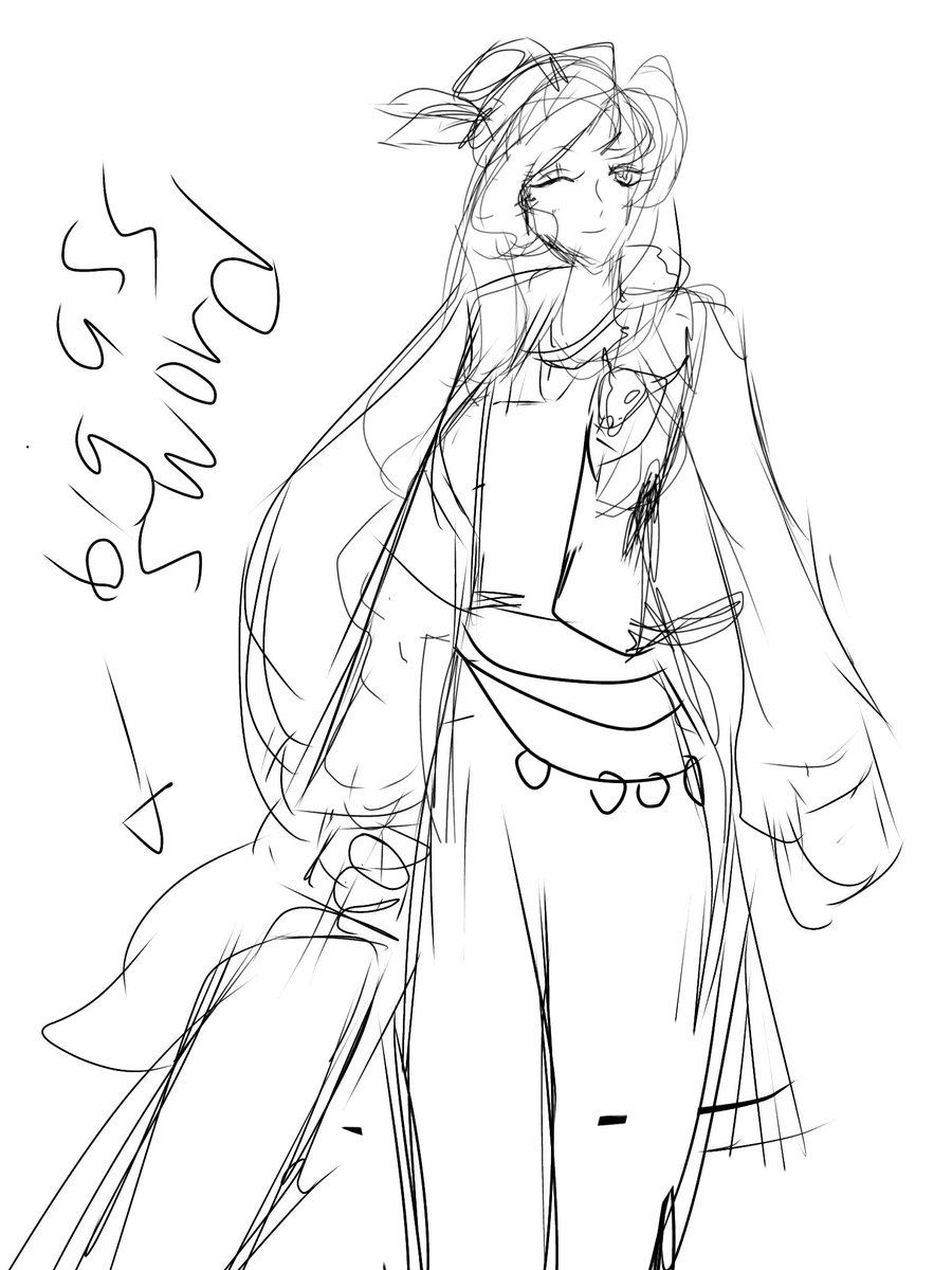 kryuelovesji's tweet photo. 10 minute sketch of a new op oc https://t.co/CdUG2t1R2c