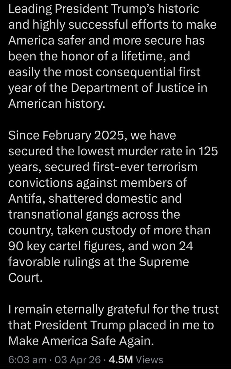 singingsally3's tweet photo. @PoliticsOnX @AGPamBondi https://t.co/WWZBSOzJJF