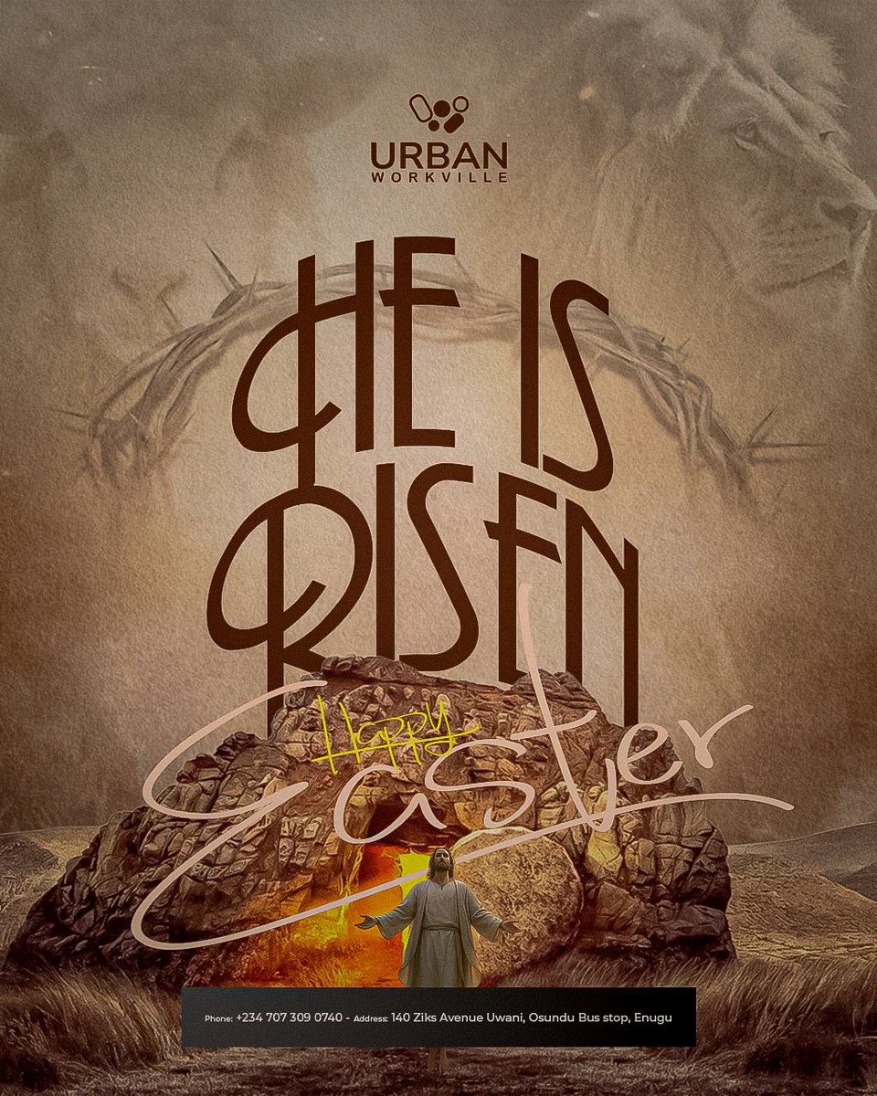 UrbanWorkVille's tweet photo. Sometimes we need a reminder that the story doesn’t end in the hard moments.
Easter brings that reminder that there is hope, and there is always a new beginning.

Happy Easter!
#EasterCelebration #urbanworkville https://t.co/CAfHF659XS
