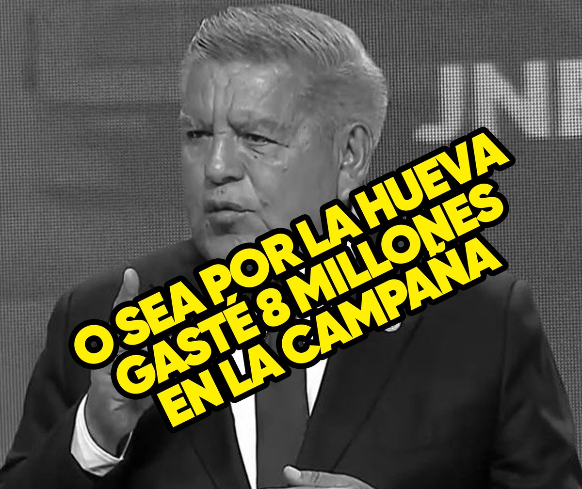 yacasiperu's tweet photo. Cesar Acuña NO PASARÁ LA VALLA y se gastó 8 millones de soles. ¡VAMOS PUEBLO! ¡NI UN VOTO PARA ESTE REPRESENTANTE DE LA MAFI4! https://t.co/s20ynd8h2q