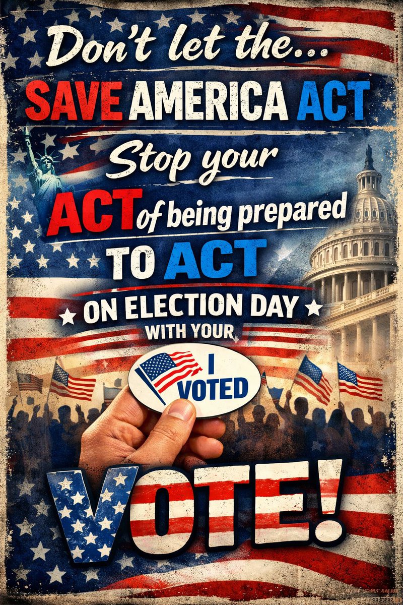 rechfoundation's tweet image. Don't let the Save America Act stop your Act of being prepared to Act on election day with your vote. #register #prepare #getready #Geteducated #vote