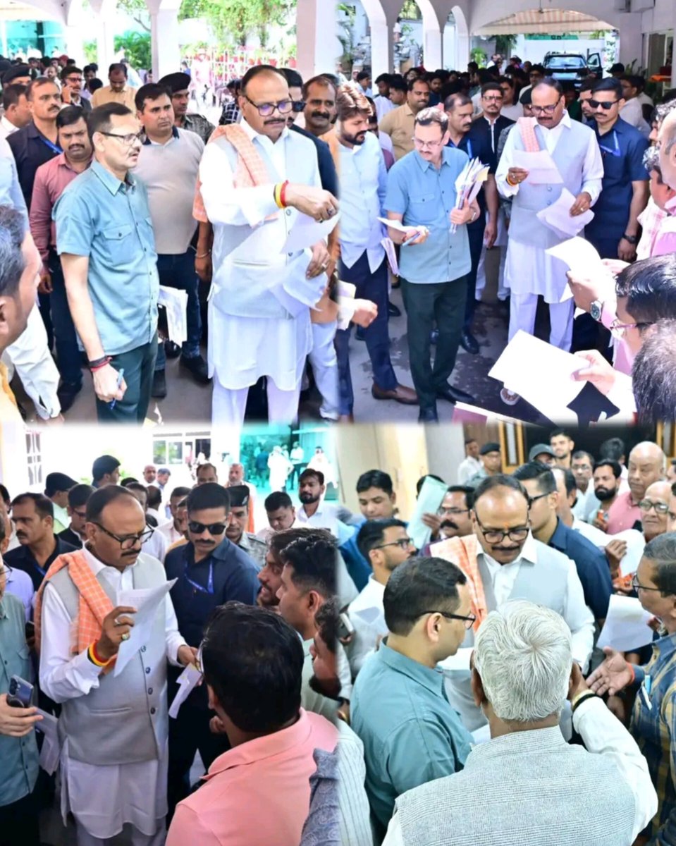 BrajeshPathakJi's tweet photo. मा० उपमुख्यमंत्री निवास पर विभिन्न जनपदों से आए हृदयप्रिय जनमानस स्वरूप जनता-जनार्दन की समस्याओं को सुनकर त्वरित समाधान हेतु सम्बंधित अधिकारियों को कार्रवाई हेतु दिशा निर्देश देते हुए यशस्वी उपमुख्यमंत्री मा० श्री ब्रजेश पाठक जी।
#01Apr2026 #BrajeshPathak https://t.co/iNMQxETVhs