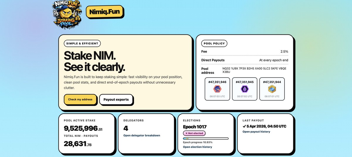 Nimiq Community ⬣ tweet media