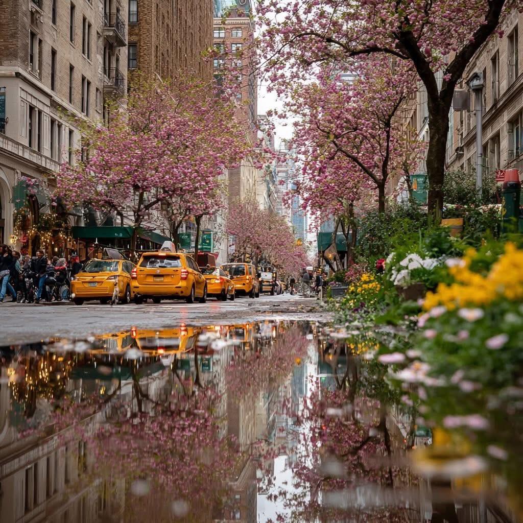 Spring in New York City 🌸🌿