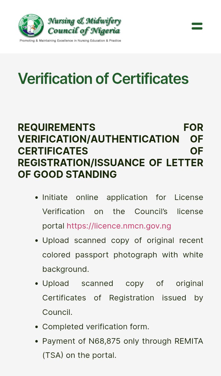 Shebi una see am bah 😭😭😭😭😭
People wey una know wey do verification and they graduated 2023 use window 🤧🥹, <a href="/Nigeria_NMC/">Nursing and Midwifery Council of Nigeria (NMCN)</a> u people are putting this on ur portal for us to see, and u have nor issued certificate for 3yrs plus now, how do u expect us to do the verification nw 😭