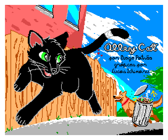 ArnaudDeKlerk's tweet image. Alley Cat by @djogopatrao is now available to play online:

file-hunter.com/Homebrew/?id=a…

Have fun!

#MSX @msxsnatcher @Supmsx @DTensoMSX @FilesGuy @thegeps74 @imulilla @tecnostalgia @merman1974 @klaxmsx @patriksretrotec @ishwin74 @MSXBlog @ENTEBRAS @mdpc___ @bitsofbas @bitvision2010