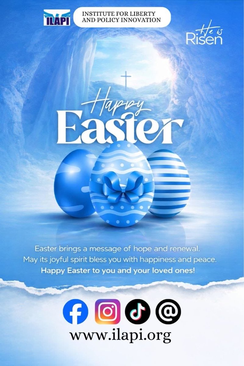ILAPI_Institute's tweet photo. He is Risen!
Happy Easter https://t.co/IMqLcSfT0W