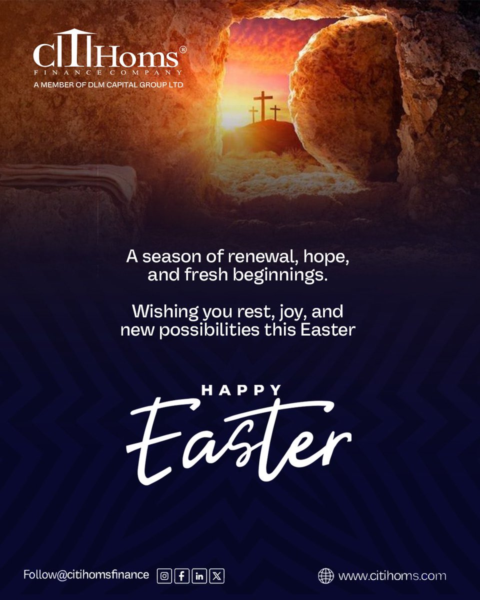citihomsfinance's tweet image. Happy Easter from all of us at Citihoms Finance Company ⭐️ 

#Citihomsfinance #Newmonth #Financingpartner