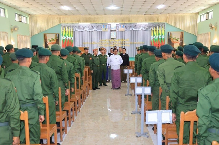 "At the Regional Operations Command (Loikaw), honorary awards and support provisions were conferred upon 385 personnel from the People’s Military Service Training Batch No. 1 following the successful completion of their duties." #MyanmarFactCheck #WhatsHappeningInMyanmar