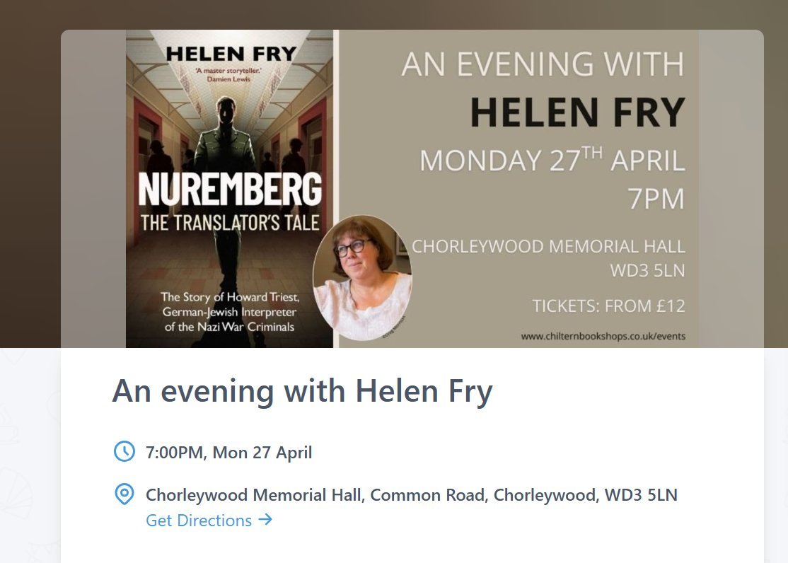 Dr Helen Fry | WWII Historian tweet media