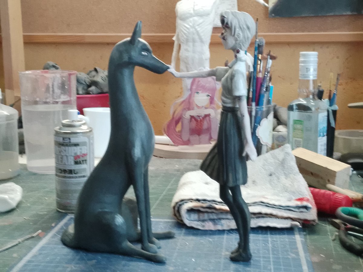 glinaepta's tweet image. #clayart #sonnyboy Finished making Kodama and Yamabiko from Sonny Boy, yo. Honestly, I struggled to find the energy to finish painting Yamabiko, but here they are