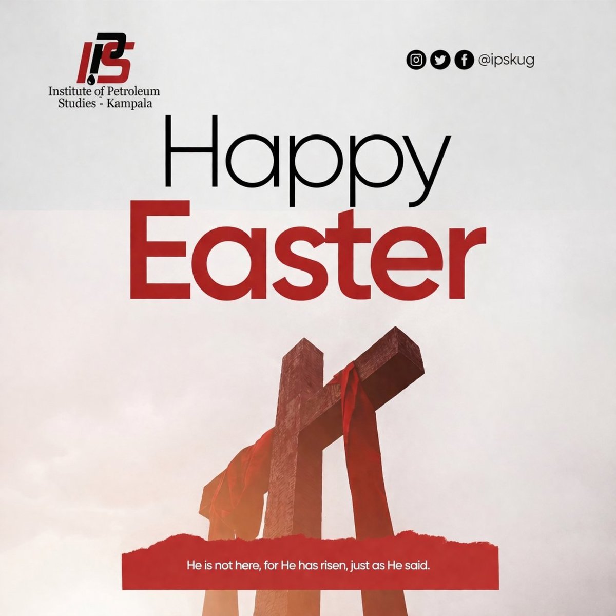 ipskug's tweet photo. Hope is alive. Dreams are valid. The future is bright.

This Easter, we celebrate resilience and the power of transformation.
From all of us at the Institute of Petroleum Studies – Happy Easter!
#HappyEaster https://t.co/lUWl3VsrEE