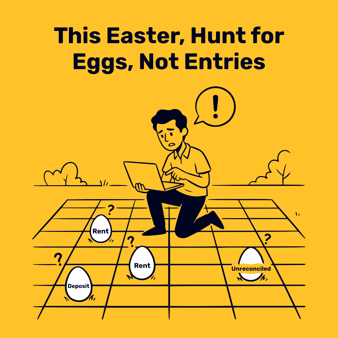 Egg hunts are fun but hunting for missing entries in your books is not.
APM Help keeps your accounting accurate and organized so you never have to search for what’s missing.

#PropertyManagement #TrustAccounting #Bookkeeping #CleanBooks #APMHelp