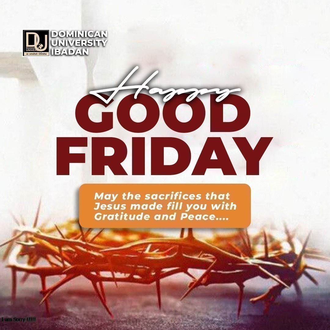duinigeria's tweet image. Reflecting on the profound sacrifice of this day. 🙏 May we find gratitude in the silence and hope in the promise of what is to come. #GoodFriday