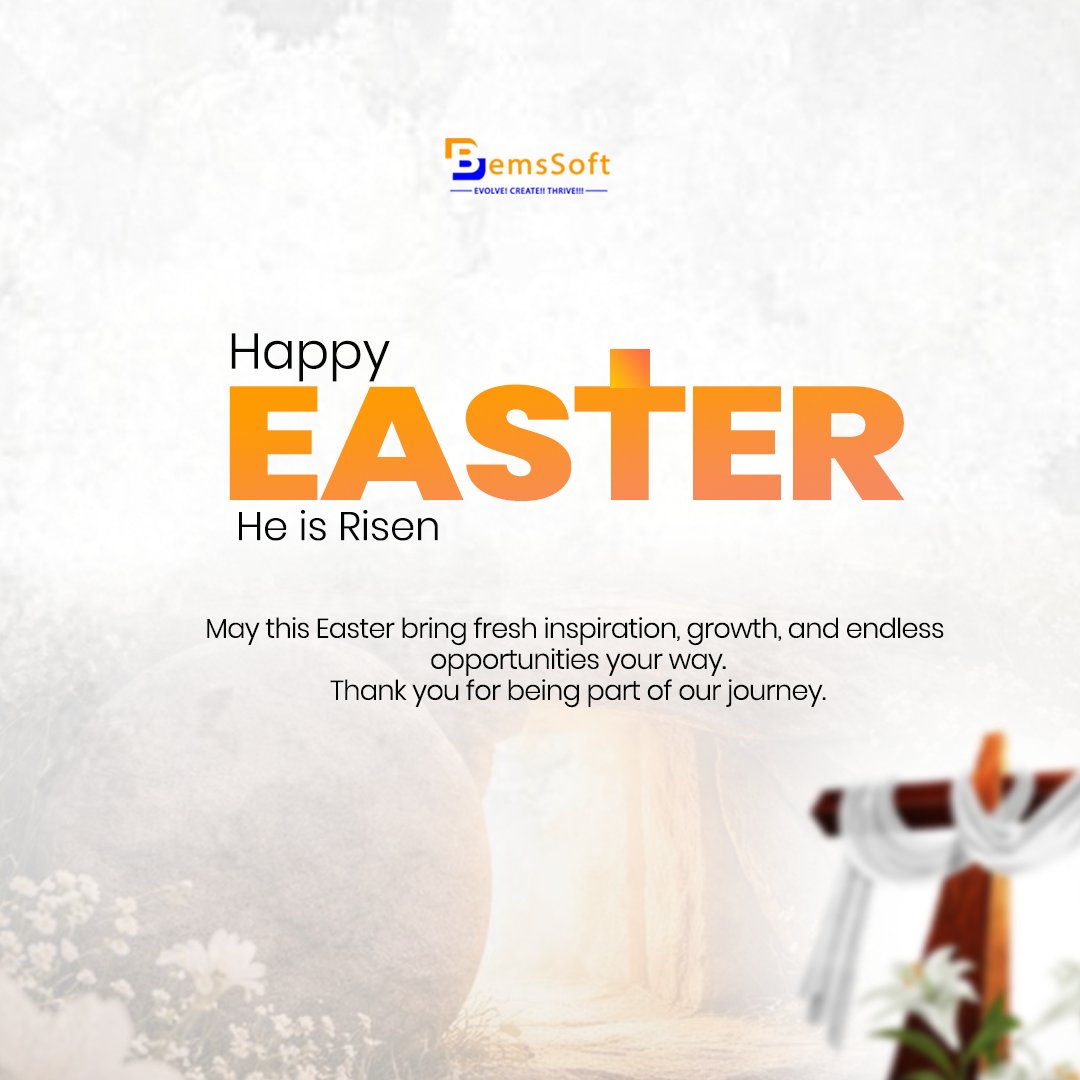 BemsSofthub's tweet image. Wishing you a joyful Easter filled with peace, renewal, and hope. May this season bring fresh inspiration and success to you and your loved ones.

Happy Easter!
#EasterBlessings #EasterFlyer #BemsSoft