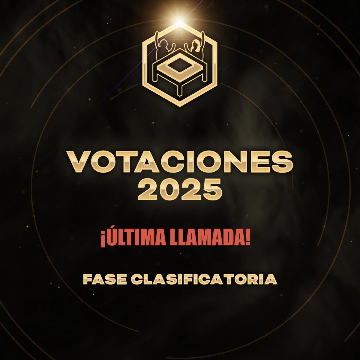 TabulaPremios's tweet photo. ¡ULTIMA LLAMADA!

Si eres o formad parte de un medio de divulgación lúdico, puedes dar tu opinión en la fase clasificatoria  de los mejores juegos de mesa del 2025 accediendo al formulario de nuestra bio. 

Tienes hasta las 23:59. https://t.co/yXmDeU1EG5