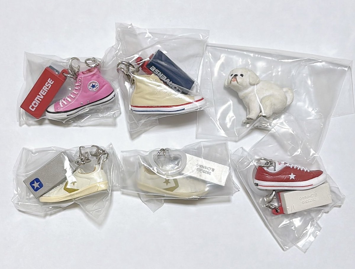 kemechun's tweet photo. @no_tl 交換 譲渡 converse コンバース めじるしアクセサリー ふんばり〜ぬ ガチャ ガチャガチャ

譲：画像

求：定価＋送料

※上段は1点につき下段から1点以上含んでのお譲り

郵送にて📮
お気軽にお声掛けください！ https://t.co/eTYL826CZm