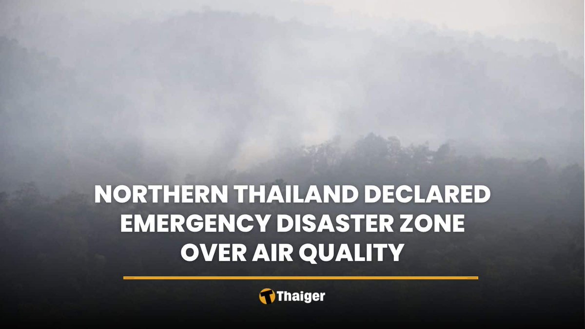 ThaigerNews's tweet image. Chiang Mai, Lamphun, and Phayao are now under emergency disaster status as thick haze keeps northern Thailand blanketed in dangerous air. Chiang Mai has topped global pollution charts for five days straight. #ChiangMai #AirQuality #Thailand