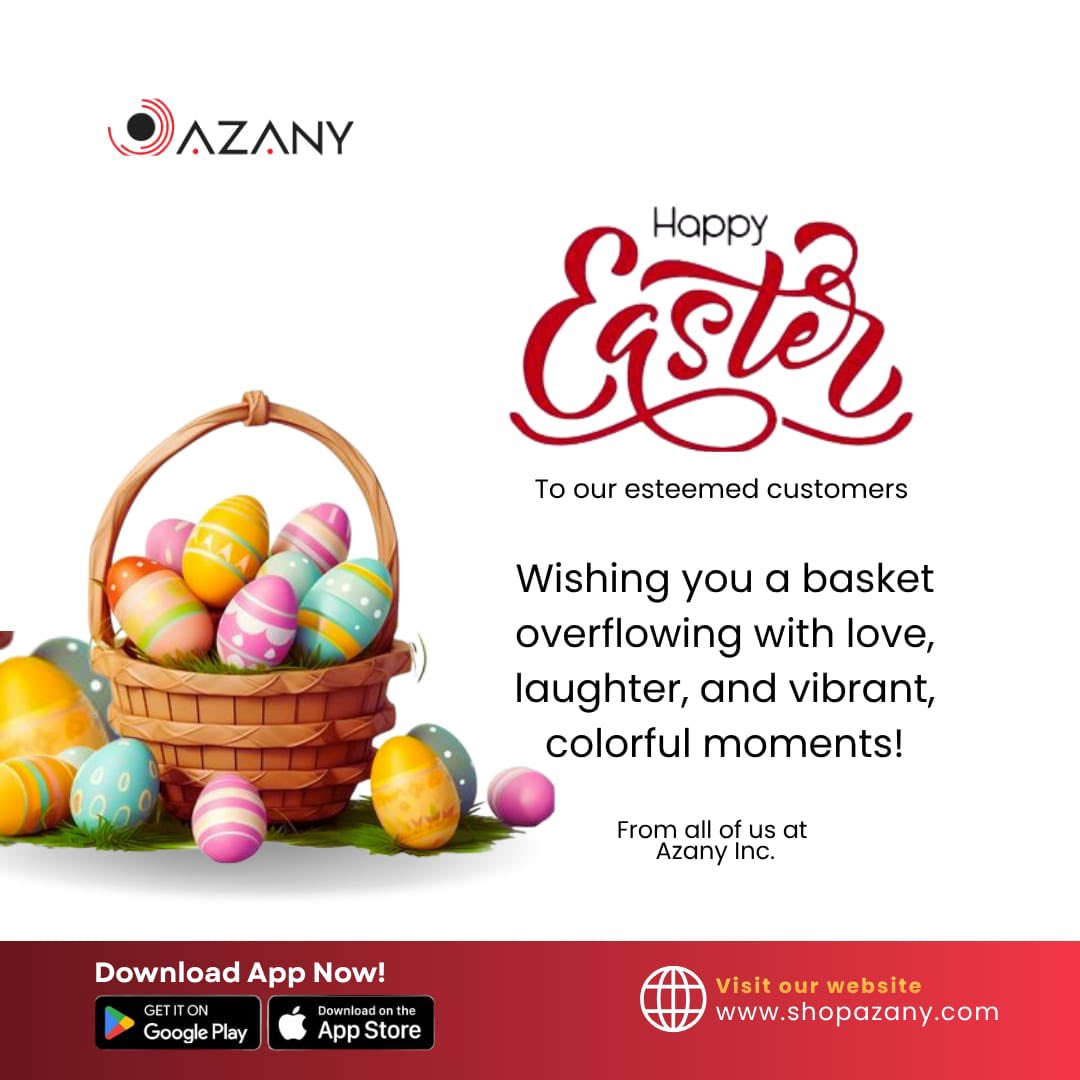 shopazany's tweet image. Happy Easter from Azany! 🐰✝️🌷
May your day be filled with joy, peace, and blessings.
#HappyEaster #Azany