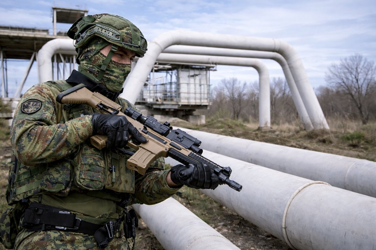 "It is obvious that geopolitical games will not leave Serbia alone, and that is why we must demonstrate the highest level of combat capability. We will mercilessly deal with anyone who is thinking of threatening the vital infrastructure of the Republic of Serbia." - @predsednikrs