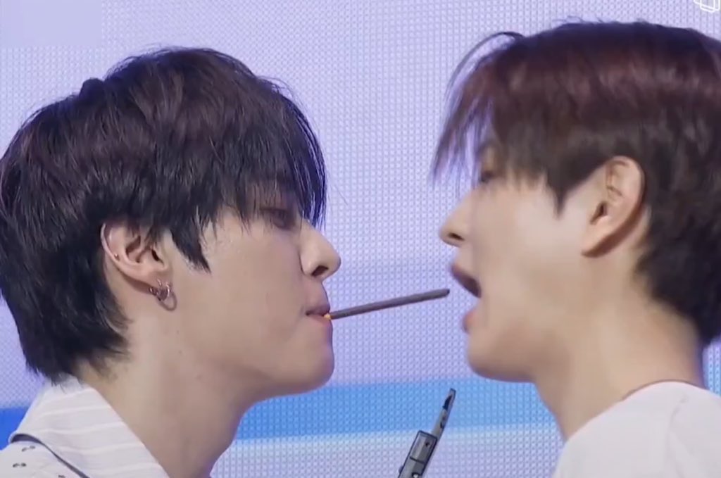 KIM SEUNGMIN
did you remember you rejected the pepero game in 2022??
And today you open your mouth so wide for that tiny pepero?? 🤭🤭