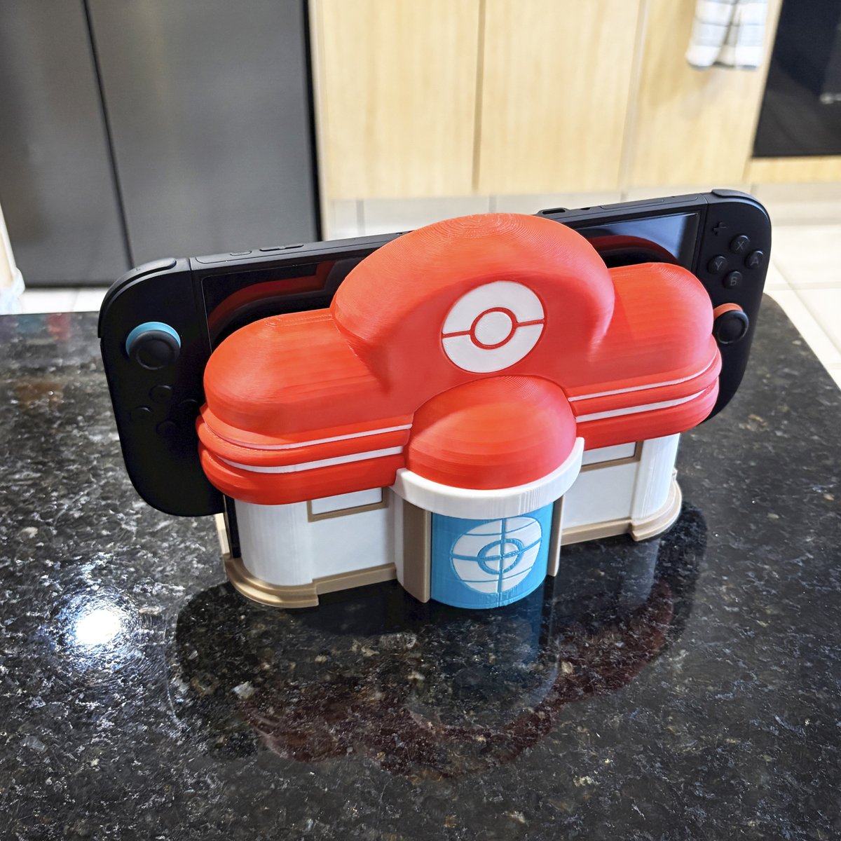 BigBoomPrints's tweet photo. Here is Pokémon Centre Nintendo switch dock multi-part, Download and 3d print it yourself now https://t.co/qvwfypi3aD https://t.co/I5RFtm9EwO