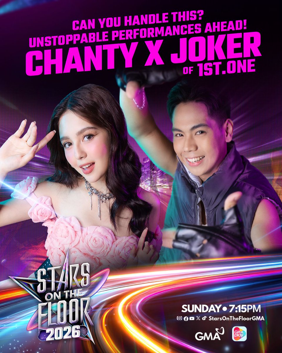 Dance with our dancehall duo, Chanty and 1st.One Joker! 
#StarsOnTheFloor | Sundays, 7:15 PM
#SOTFVideokeDanceNight #Chanty #1STONE_JOKER