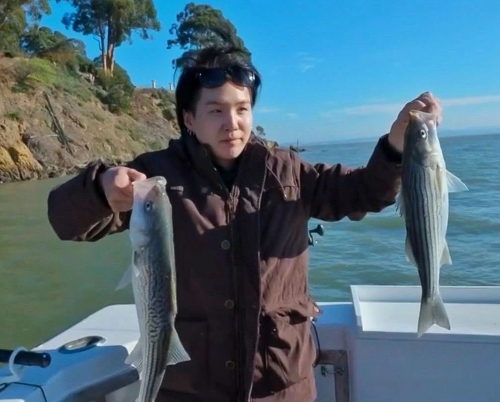 svnbangtan_x's tweet photo. My boyfriend wants to show you his fish so you better BE NICE https://t.co/7mz73W7CZo