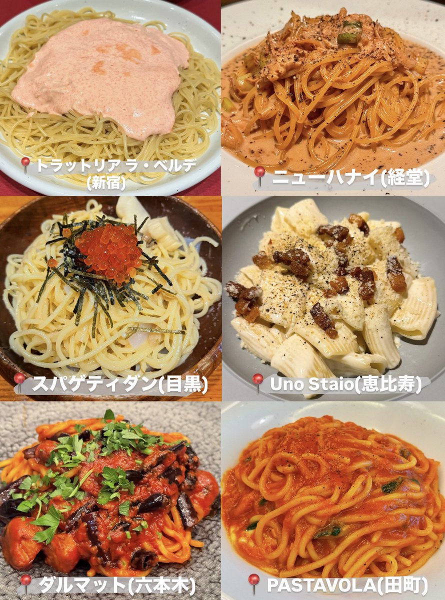 muni_gurume's tweet photo. 都内で食べてほしいおすすめパスタ🍝 https://t.co/le4sLJyynL