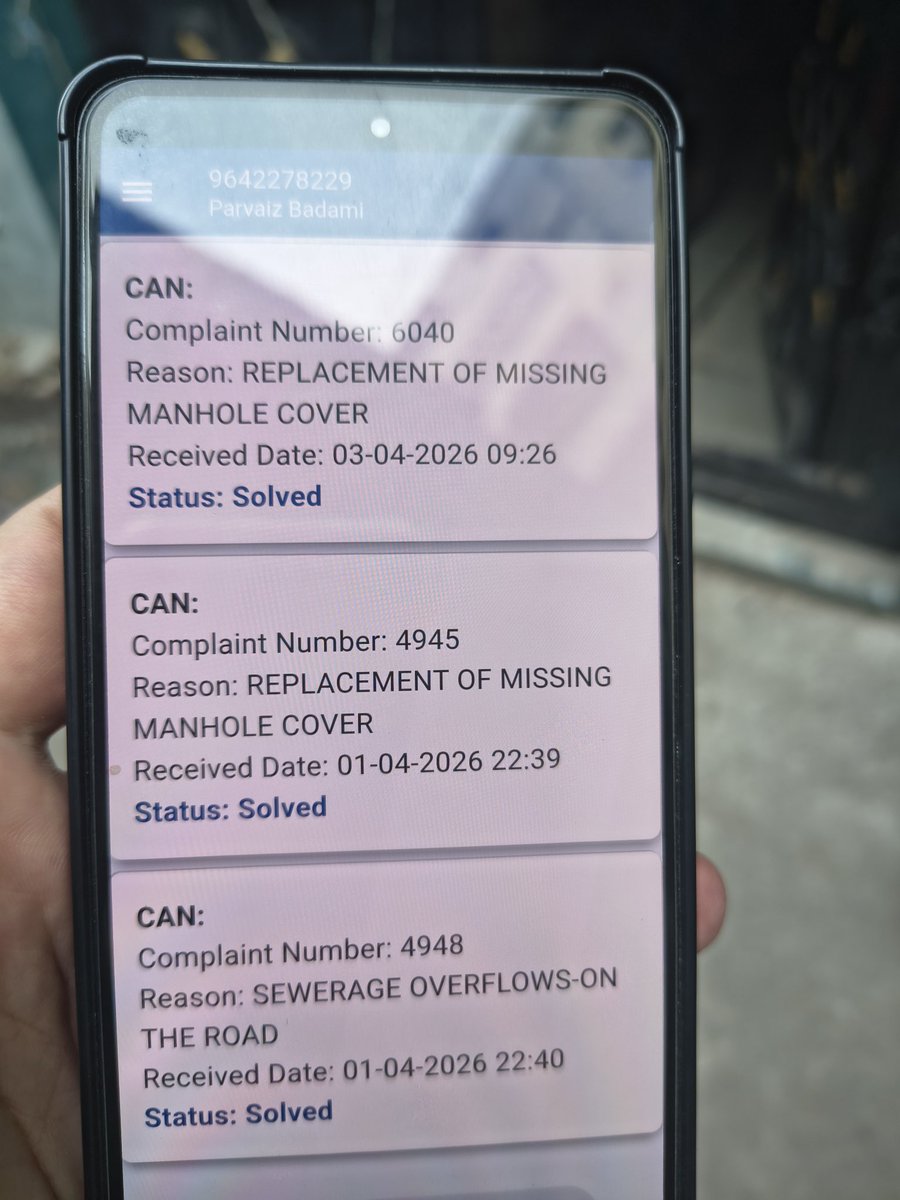 AliAkberb's tweet photo. 🚨 This issue in Chaderghat is NOT resolved despite being marked “Solved” in the system.
Sewage water is still overflowing on the road, creating serious health and hygiene risks
Immediate action required.
@GHMCOnline @HMWSSBOnline @CommissionrGHMC @TelanganaCMO @KTRBRS https://t.co/iIhr0naFRD