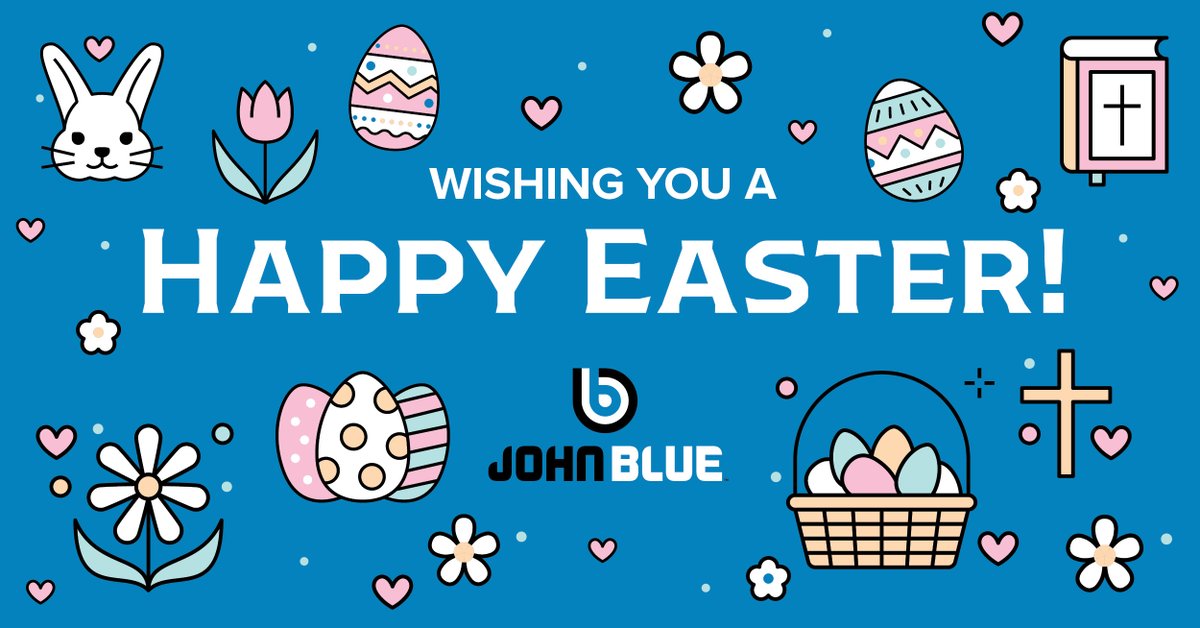 Wishing you a joyful Easter full of hope, renewal, and all the good things life has to offer.

Happy Easter from all of us at John Blue!