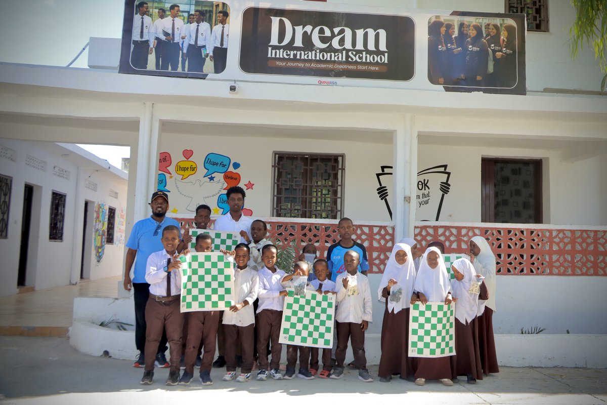 taana220's tweet photo. Last Thursday, The Gift of Chess donated equipment to Dream International School in Mogadishu. This initiative shows a commitment to supporting young minds and shaping future leaders. Using chess as an educational tool, the organization helps students develop critical thinking, concentration, discipline, and creativity. Dream International School recognizes chess's value, integrating it into learning to boost students' growth and skills. This donation offers students new opportunities to enhance mental abilities and unlock potential. We are proud to support a learning environment where chess is a tool for building confident, visionary future leaders with strong decision-making skills. Thank you.