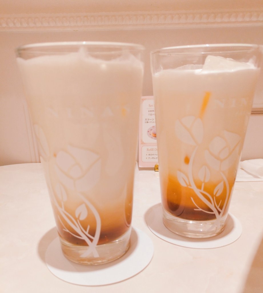 むっちゃ美味しいミルクティー飲んだよー😍