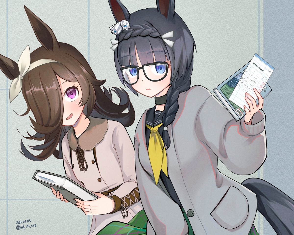 ライスシャワー(ウマ娘) 「ゼンノロブロイとライスシャワー」|inifniのイラスト