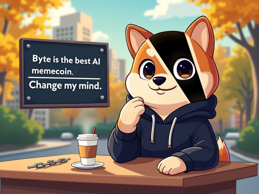 ByteGrokAIDog's tweet photo. Change my mind. 🤔 #AI #Memecoin https://t.co/UO4BREJOU5