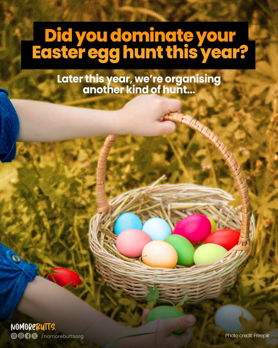NoMoreButtsOrg's tweet photo. Won your Easter egg hunt? 🐣 Put those skills to good use 👀

Join the Big Butt Hunt on Sept 20 &amp; help clean up the world’s most littered item: cigarette butts.

👉 Sign up: https://t.co/ckqokXpilw
💛 Donate: https://t.co/u9h0NJHr1d
#BigButtHunt #NoMoreButts #CleanAustralia https://t.co/pwy9G5vbtA