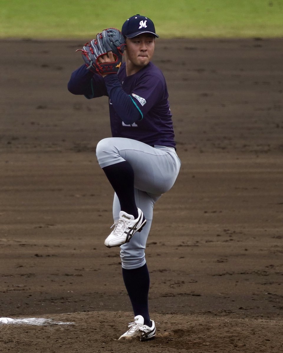 nakaromon's tweet photo. 260405 #首都大学野球連盟 1部 春季リーグ
バッティングパレス相石スタジアムひらつか
#武蔵大学 大竹悠太 選手（②西武台）
武蔵大に突如降臨した剛腕💪名鑑に写真はなくおそらく初登板なのですが、球場ガンで150㌔超えを叩き出した速球で1回を三者三振で抑えました😨今後に注目したい選手です…！ https://t.co/Yt62cfyyi9