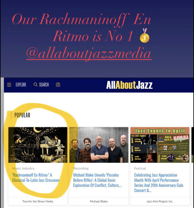 iAlexAlexander's tweet photo. Rachmaninoff En Ritmo #1 in https://t.co/t6dfKTABYs 
I am honored to have played drums and percussion on this record, and also co-mixed it with Terry Heimat! https://t.co/lmzc91M47S