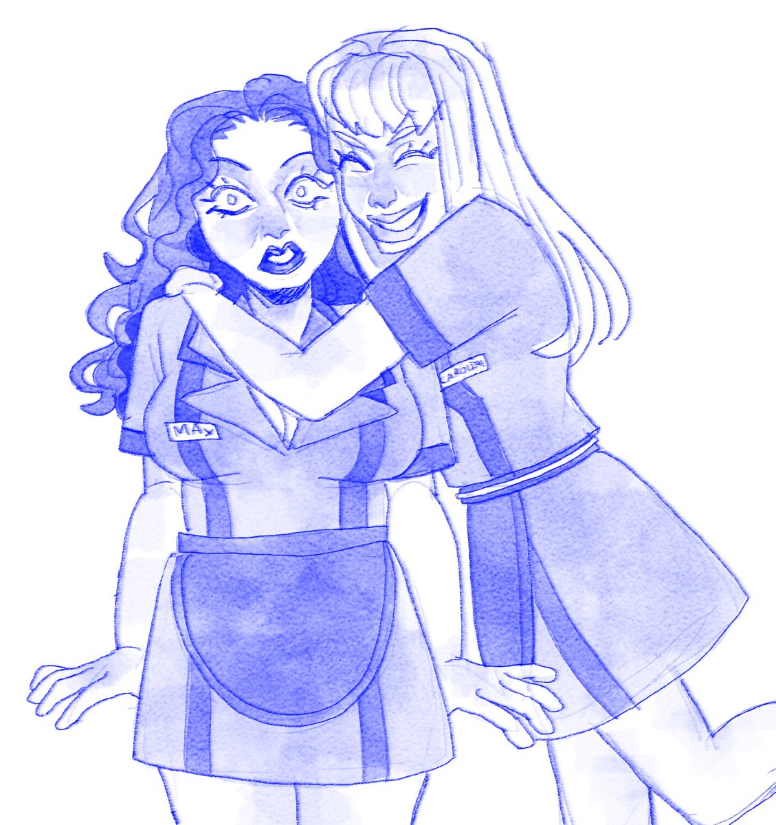 kidneybeansnake's tweet image. watching #2brokegirls atm