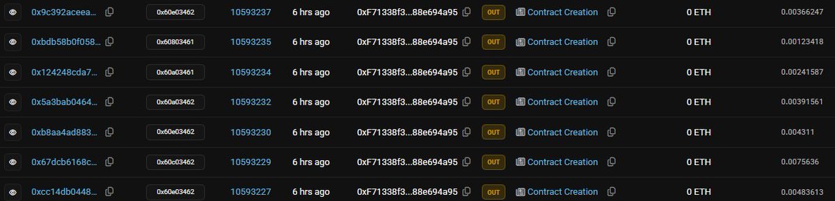 引用元の記事を書いた後も活発にアクティビティが見られます。
複数のコントラクトもデプロイされており、機能改善や問題を速やかに修正しているのかもしれません。