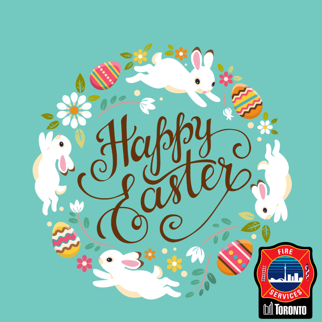 Toronto_Fire's tweet image. Toronto Fire Services wishes all who celebrate the occasion a happy Easter. Wishing all a safe and joyful holiday with family and friends. #Toronto