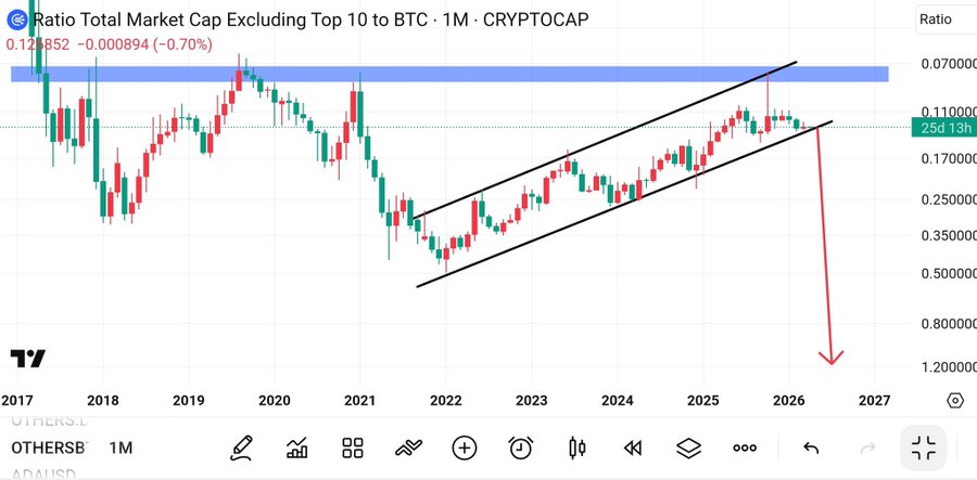 TheMoonHailey's tweet image. The total market cap excluding top 10 is ready for massive dump so basically #Altcoin is confirmed coming in the next few days 💥🚀🚀

#XRP #XLM #SOL #IOTA #CSPR #GLMR #AVAX #LTC