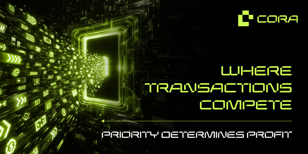 Cora_Mev's tweet photo. Where transactions compete, priority decides profit. ⚔️💰
In MEV, placement is everything. 📊⏱️

CORA operates at the sequencing layer optimizing order flow before blocks are finalized. 🔗⚙️
Speed, precision, and positioning define the edge. 🧠⚡

Win the position, win the outcome. 🎯📈

#CORA #MEV #Polygon #Crypto #DeFi #Web3