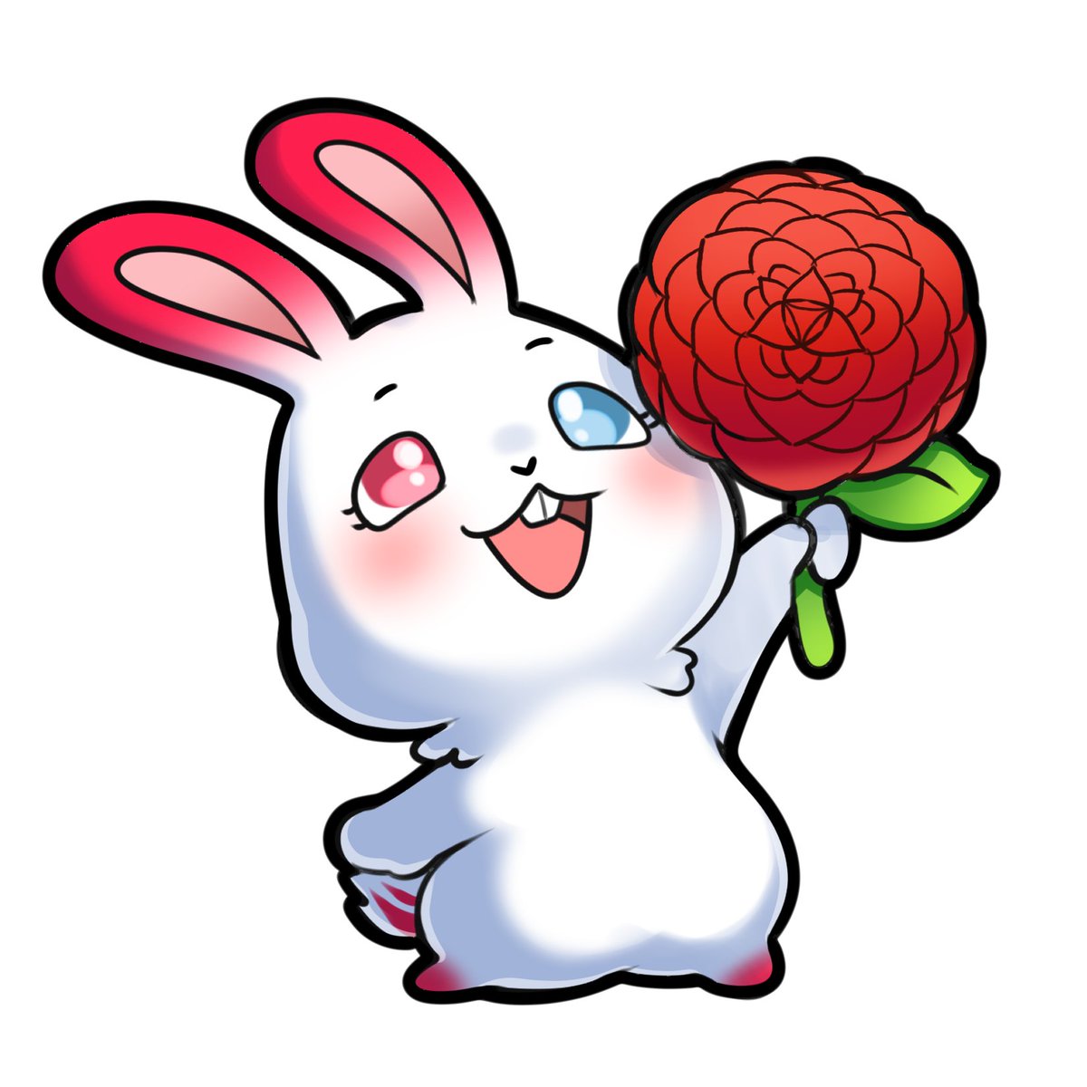 Happy bunny day from east coast. Here have a camellia from Camellia.