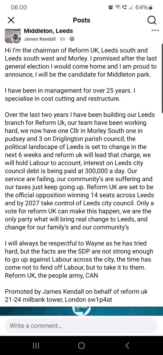 Cllr Wayne Dixon tweet media