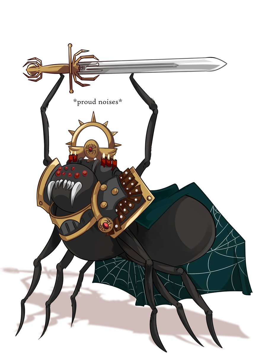 Silly comm for Apostle- his oc but he is a.... spooder.
#illustration #oc