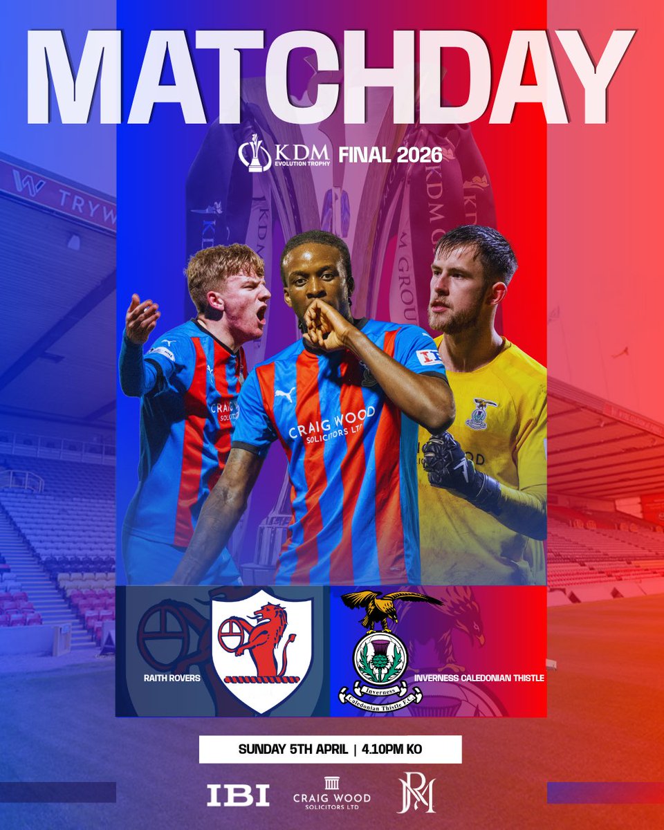 👊 Cup Final Matchday

🆚 Raith Rovers
🏆 KDM Evolution Trophy Final
🕒 4.10pm kick-off
🏟️ Wyre Stadium at Firhill
🎟️ ictfc.com/ticket-info-kd…
📺 Live on BBC Alba

COME ON ICTFC 🔴🔵